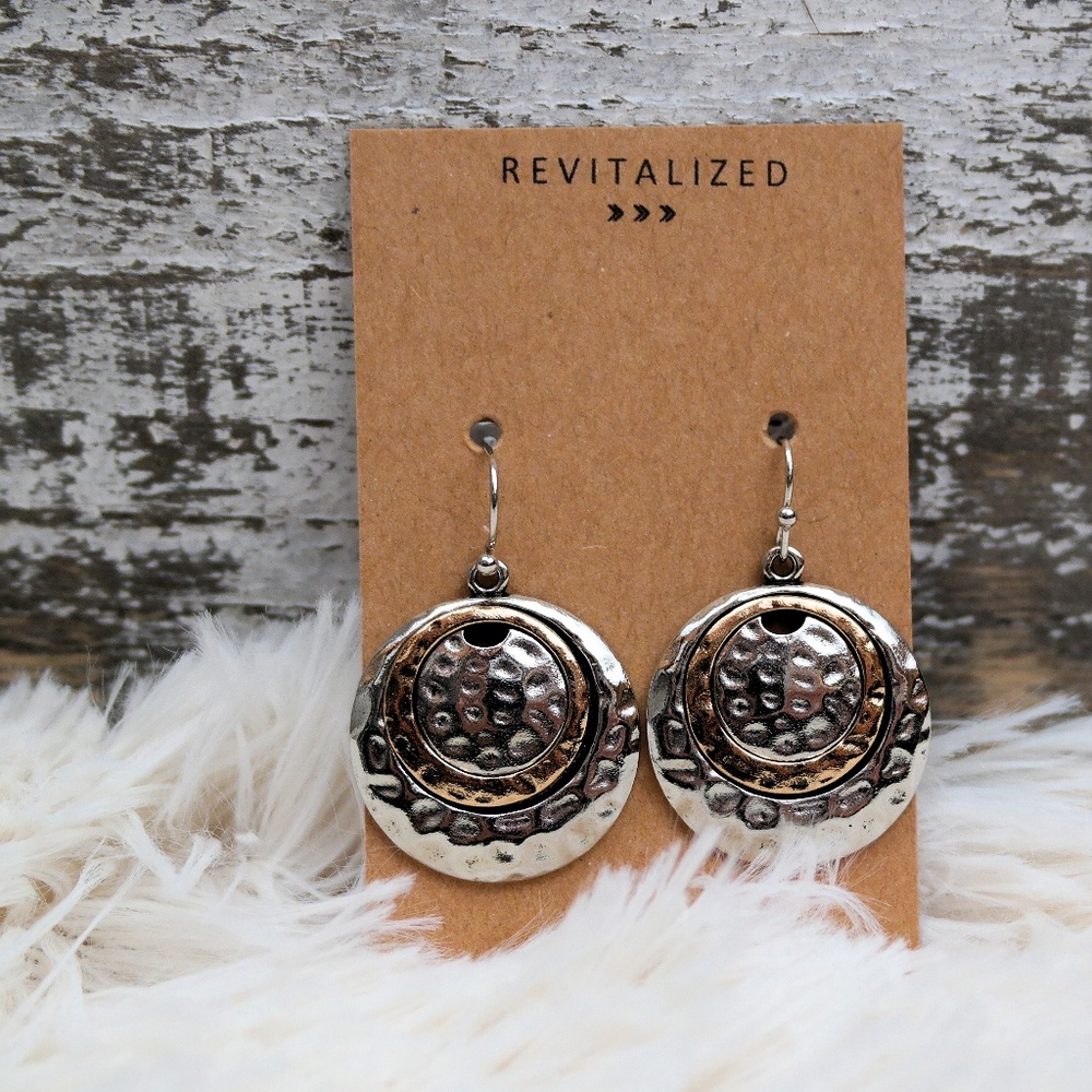 Round Boho Style Earrings - Picture 2 of 6